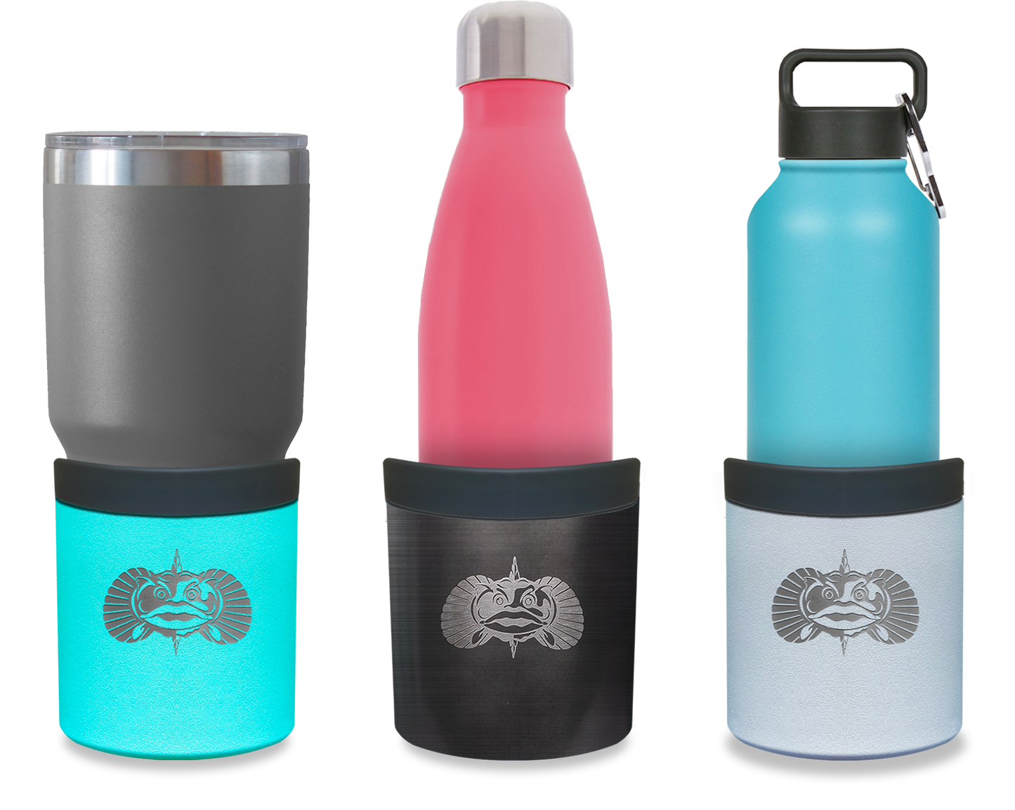 Fitting guide: the Anchor holds cups and bottles from 2.65 to 3.28 inches in diameter