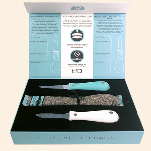 Toadfish Shuckers Bundle oyster knife and glove set