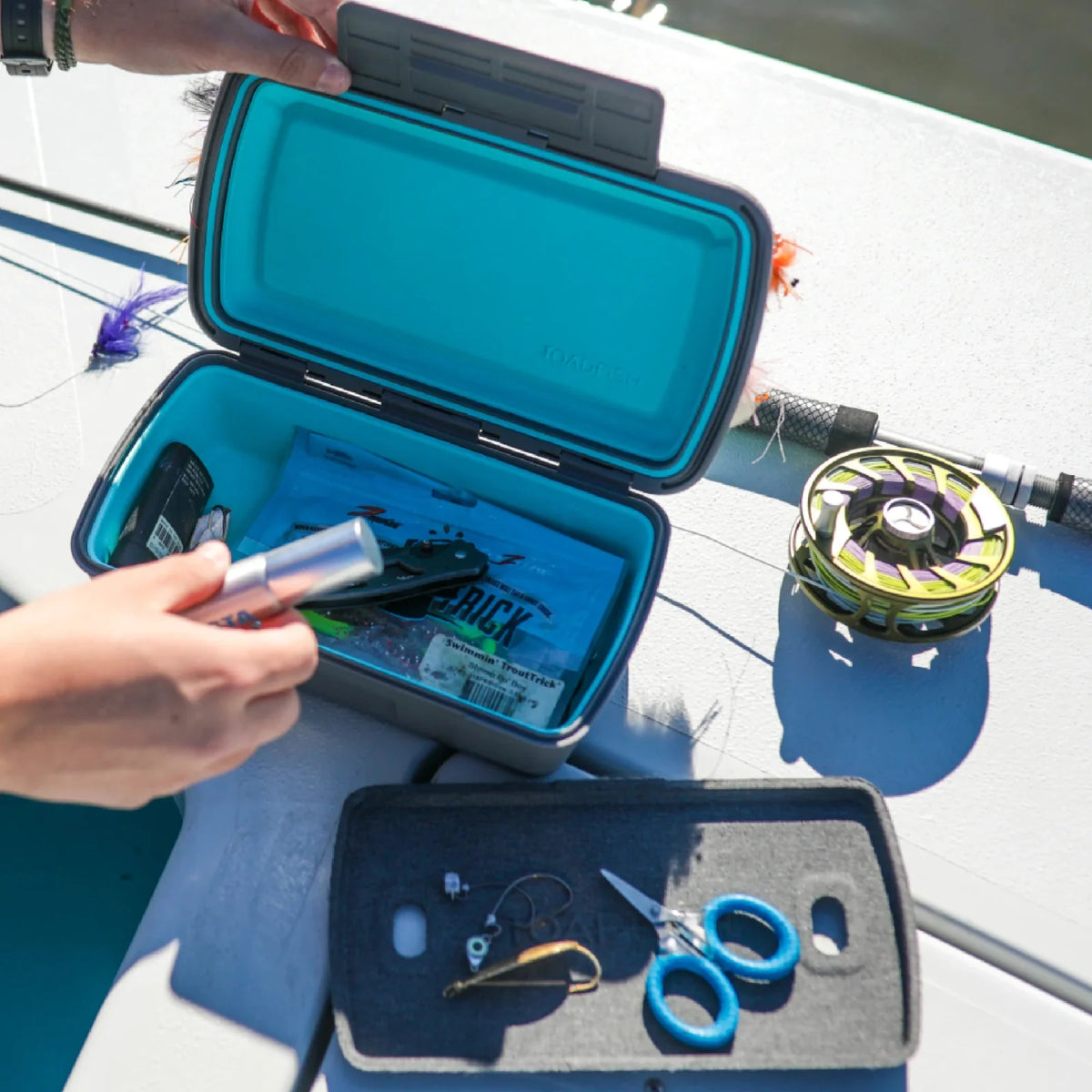 Toadfish Dry Box, angled view
